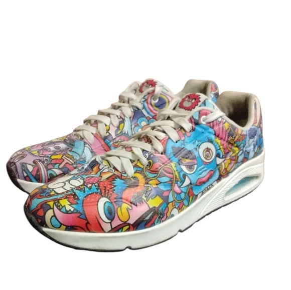 Skechers x Vexx Uno Colour Doodle Limited Edition Sneakers Men's 13 - Picture 8 of 14